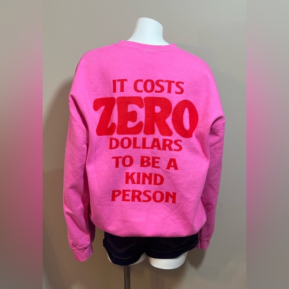 NWOT Pink Graphic Sweatshirt - Picture 3 of 6